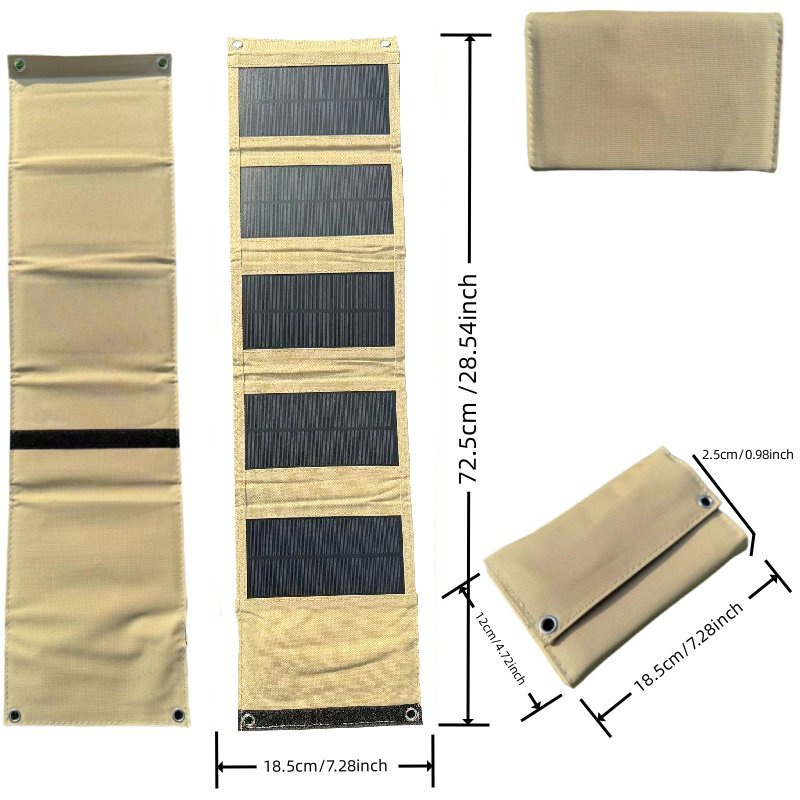 Foldable Solar Panel Portable Phone Charge Solar Panels Plate USB 5V for Cell Phone Camping Emergency Power Supply Powerbank