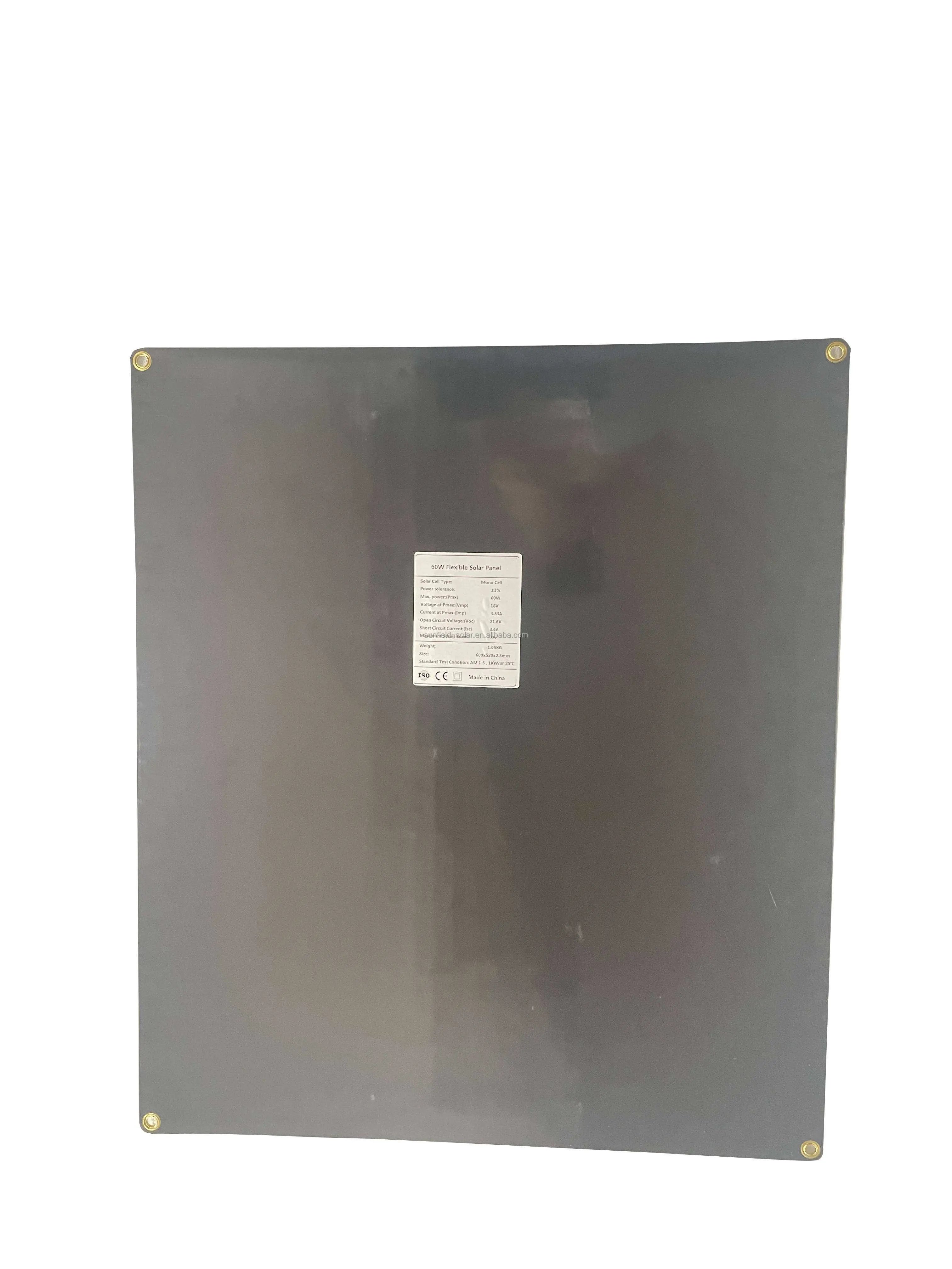 50w 60w 80w 100w 200W 300W 400W Flexible Mono Silicon Solar Panel Customized 16.2V 18V 55w 60w Mono HJT for marine RV EV solar