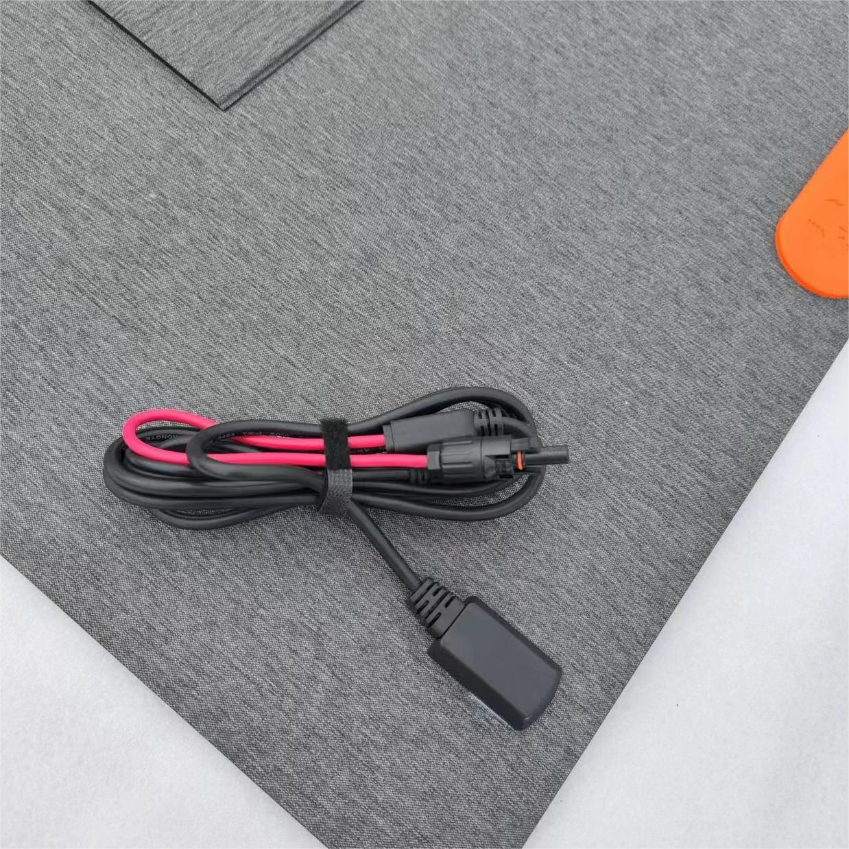 ETFE 36V400W Foldable Solar Panels Chargers Portable Solar Handbags with Kickstands and Output Connector MC4