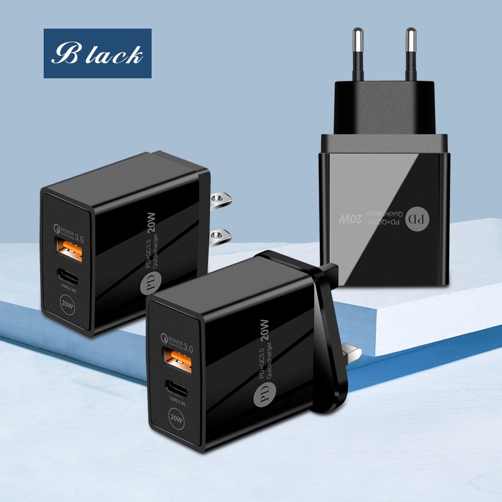 New Design Pd20w+qc3.0 Mobile Phone Charger For Iphone12 Samsung Lg Huawei Htc Iphone12type-c Charging Port Adapter