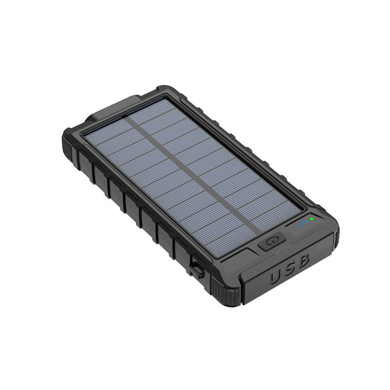 Dual USB Port Solar Panel Power Bank 10000mah With LED Torch Fast Charge Portable Solar Power Bank For Phone Powerbank 10000mah