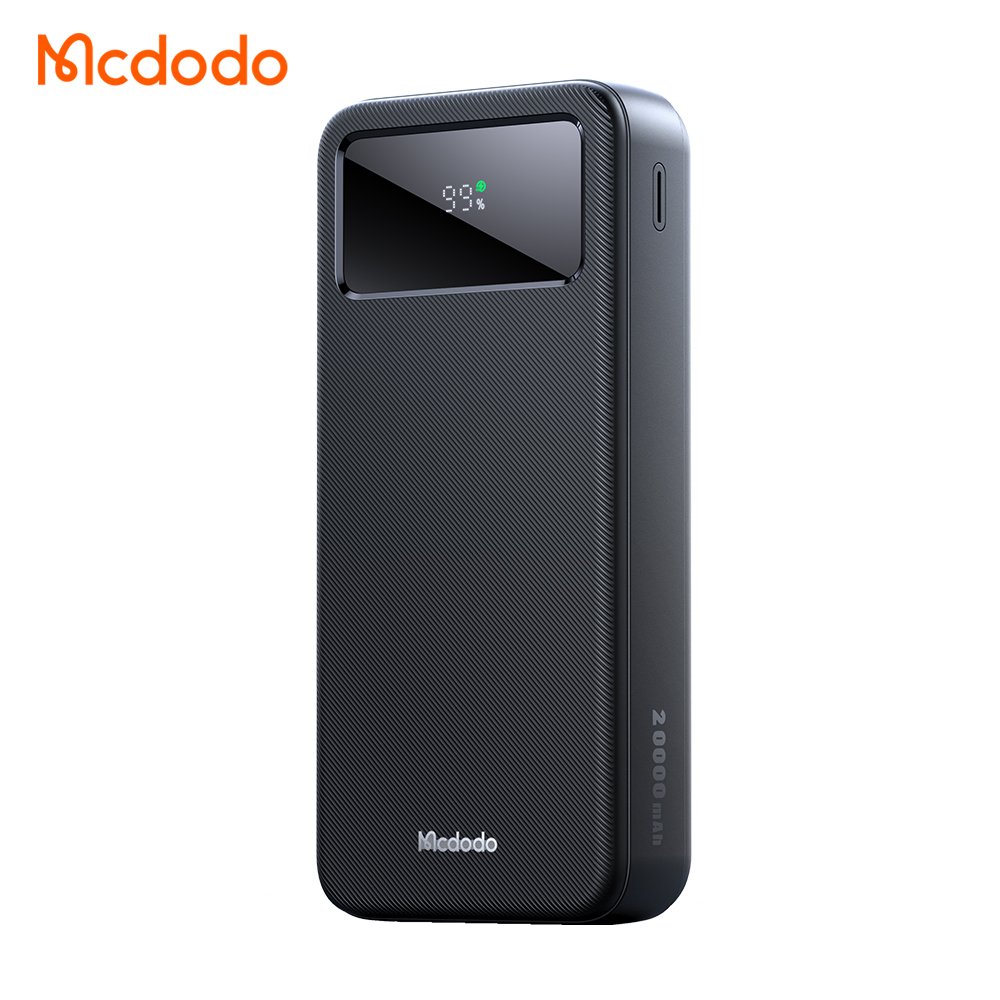 Mcdodo 423 22.5W 20000mAh USB-C Power Bank Large LED Display 3 Ports Dual USB + Type C Fast Charging PD QC Portable Charger