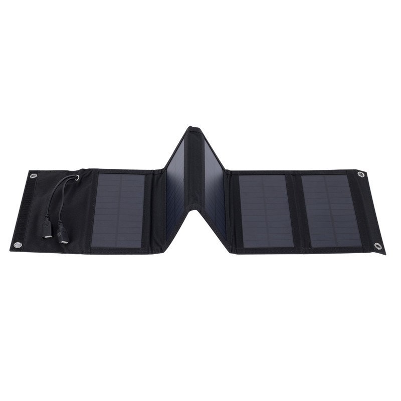 10W5 Foldable Solar Charger Mobile Phone Charger Built in Voltage Regulating Dual USB Output Solar Charging Panel