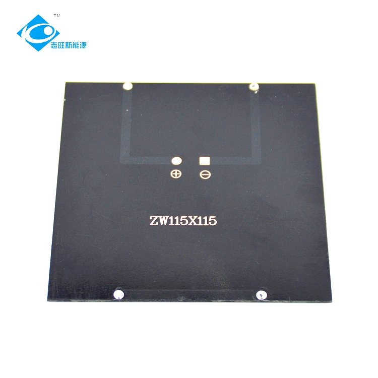 2W Mono Epoxy Adhesive Solar Panel ZW-115115-6V Lightweight Silicon Solar Panel Module 6V Mini Solar Panels Power Charger