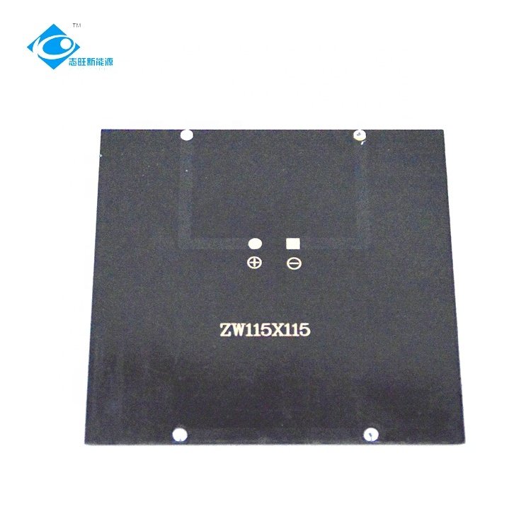 2W Mono Epoxy Adhesive Solar Panel ZW-115115-6V Lightweight Silicon Solar Panel Module 6V Mini Solar Panels Power Charger