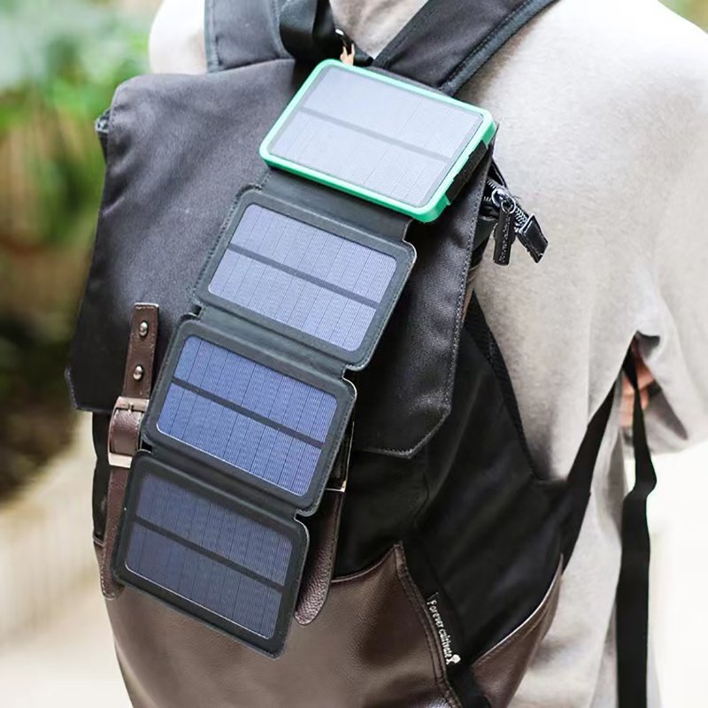 Two Packs of 20,000mAh PD 18W Fast Solar Charger with Foldable Panels power banks & power station