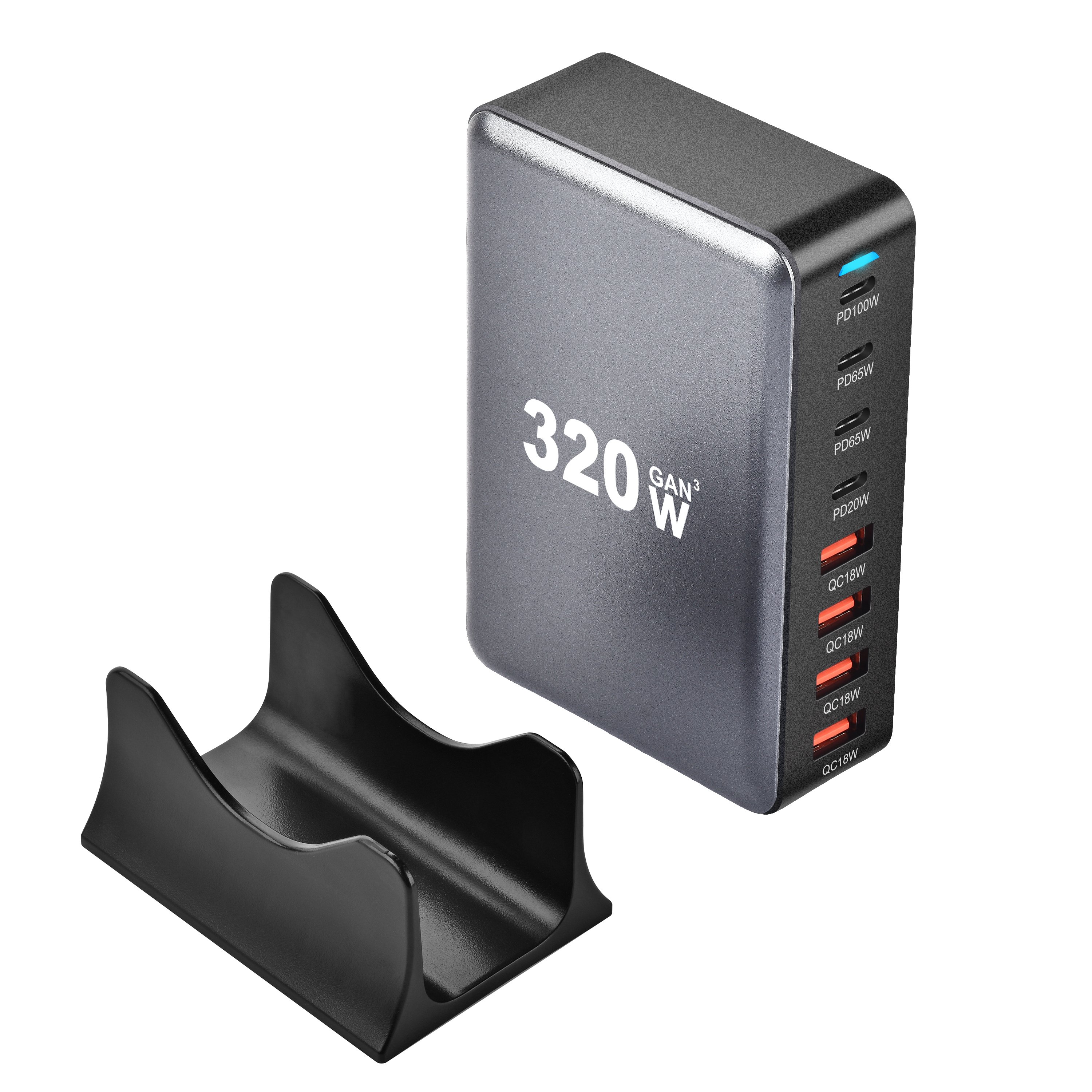 Super Fast Charging 320W Multi Port Power Station Portable Charger For Tablet Laptop For iPhone Desktop Power Charger Adapter