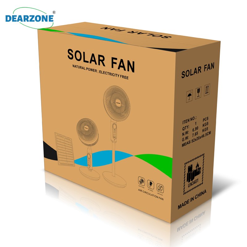 Portable Outdoor Indoor Solar Rechargeable Stand Electric Cooling Solar Fan with USB charger and lighting