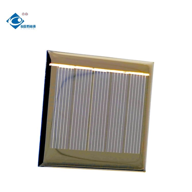 Epoxy Adhesive Solar Panel 0.25W EMini Epoxy Solar Panel ZW-545545-2.5V Camping Mobile Solar Panel Charger 2.5V