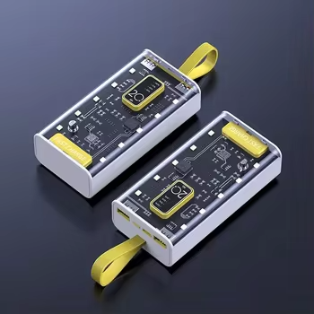 OEM logo 20000mAh Powerbank Larger Capacity Power Bank Portable Power Banks Super Capacity Charger with LED Lights 22.5W
