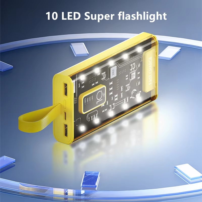 OEM logo 20000mAh Powerbank Larger Capacity Power Bank Portable Power Banks Super Capacity Charger with LED Lights 22.5W