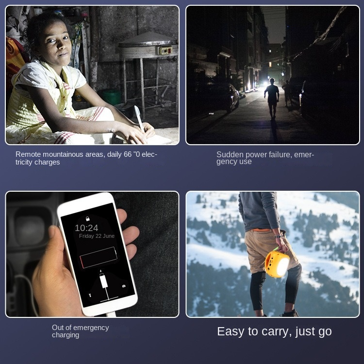 Portable solar Power System Set Emergency LED Charger Solar Light Camping lamp solar mini led Lighting Kit with Led Bulb