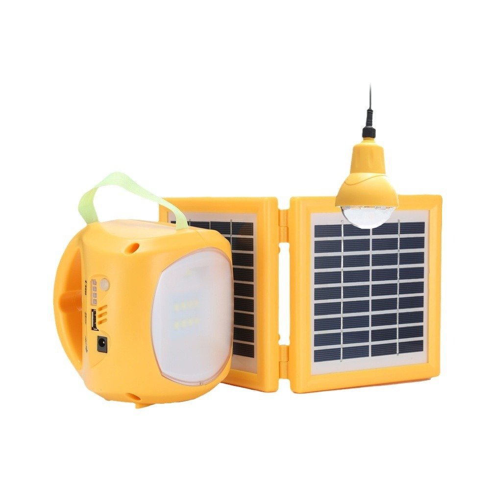 Portable solar Power System Set Emergency LED Charger Solar Light Camping lamp solar mini led Lighting Kit with Led Bulb