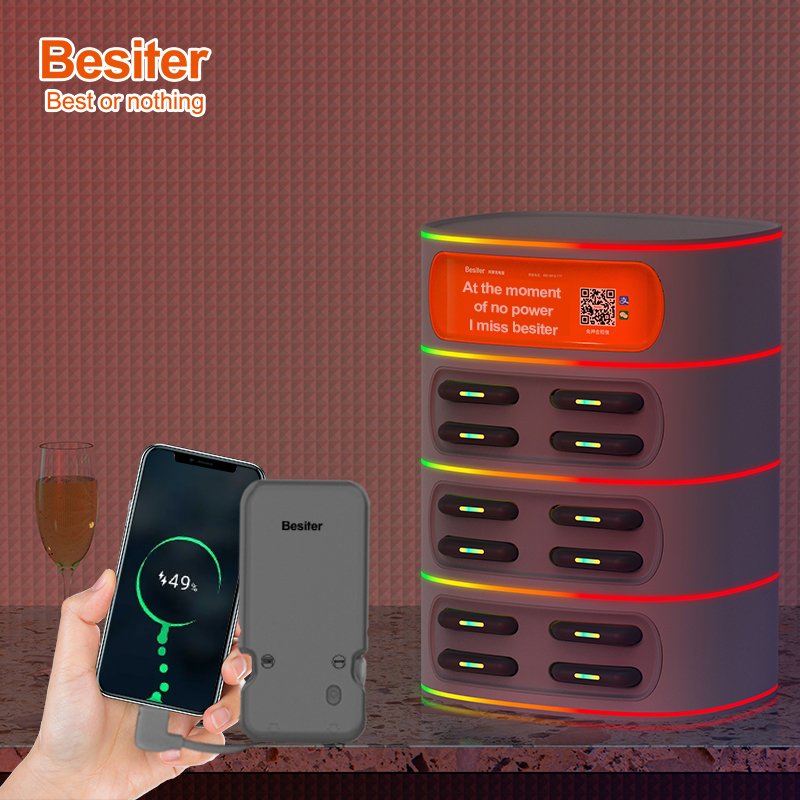 12 slots Restaurant Mobile Phone Portable Chargers Station 5000mah charging station for watch and mobile phone