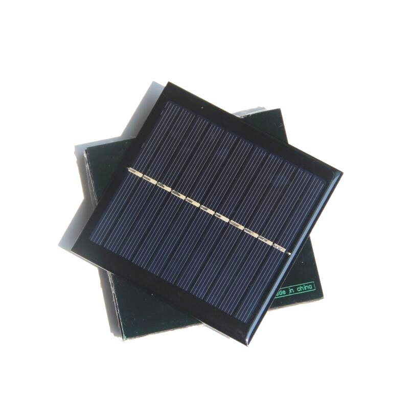 1W 5.5V Polycrystalline Silicon Solar Panel with Tiger Clip Solar Cells Charged 3.7V Battery