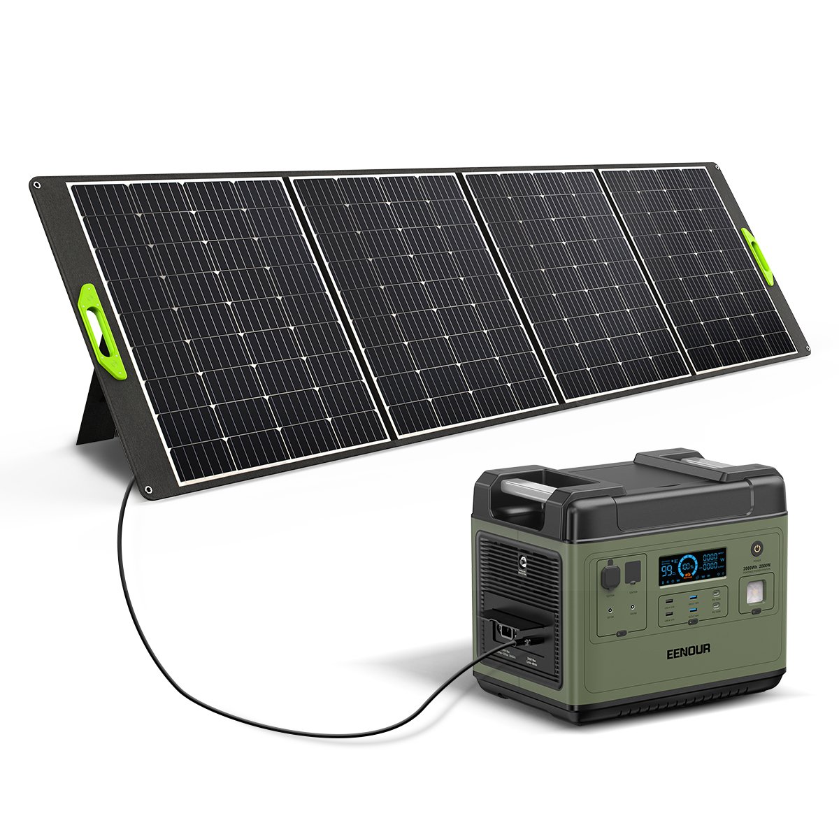 EENOUR 400W Portable Solar Panel Foldable & Durable 400 Watt Solar
