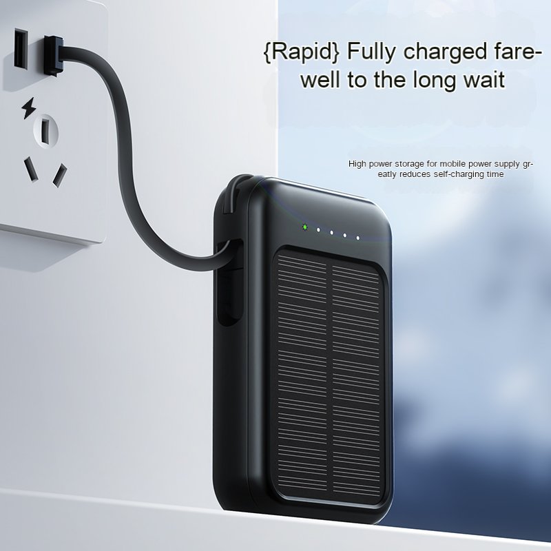 Trending Product 2024 New Arrival ODM OEM Portable Charger Solar Powerbank Mobile Power Supply 10000mah Power Bank Solar