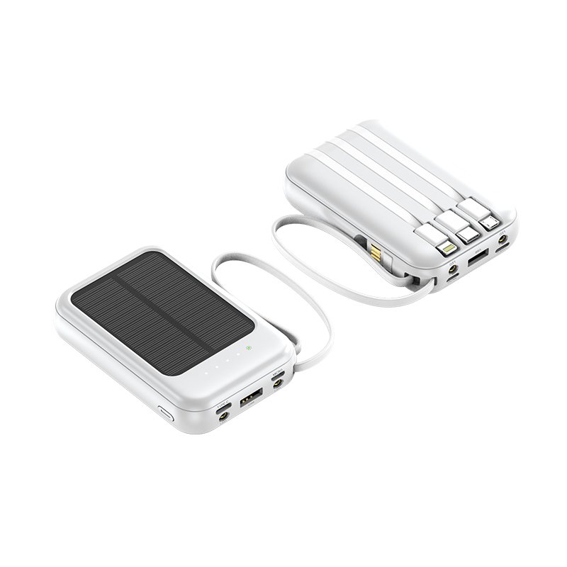 Trending Product 2024 New Arrival ODM OEM Portable Charger Solar Powerbank Mobile Power Supply 10000mah Power Bank Solar