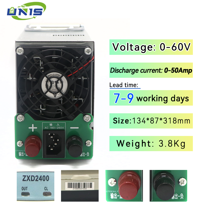 Adjustable Electric Car Battery Charger Zxd2400 4.3 0-60v 0-50A Adjustable Charger Supply For Car Solar Systems