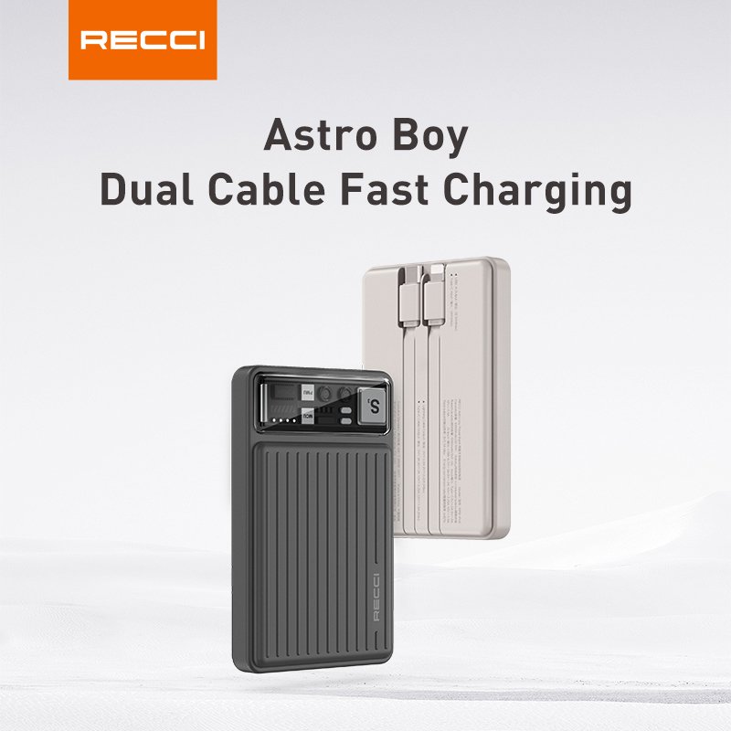 Wholesale Power Bank Super Fast Charging 10000mah Power Bank Portable Chargers with Two Cables for iPhone Android phone