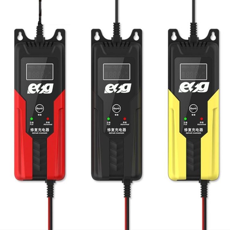 ESG Lead Acid Solar Battery repair charger 12V 2A 3A 6A battery charger Pulse Repair LCD repair solar charger