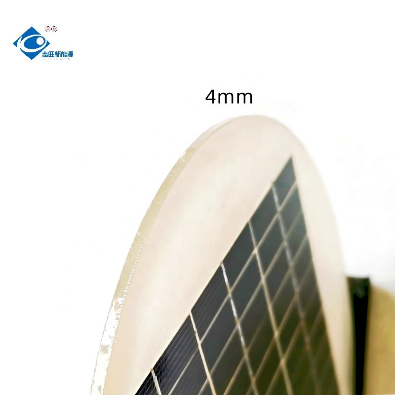 2.5W Transparent Glass Solar Panel ZW-Dia180-18V Glass Laminated Solar Panel 18V Outdoor Ruggedized Mini Solar Panel Charger