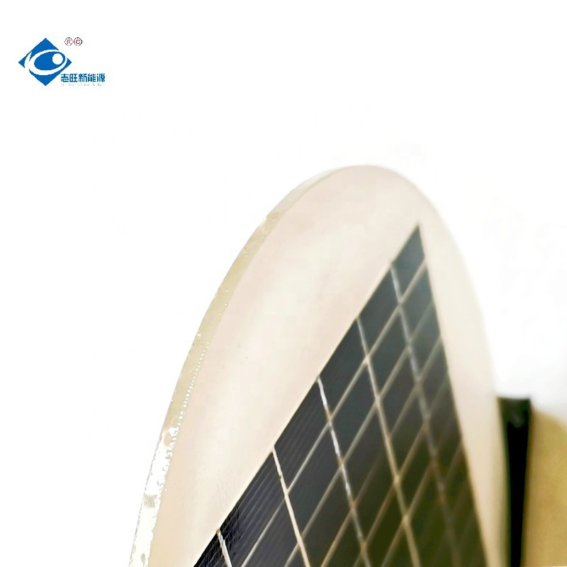 2.5W Transparent Glass Solar Panel ZW-Dia180-18V Glass Laminated Solar Panel 18V Outdoor Ruggedized Mini Solar Panel Charger