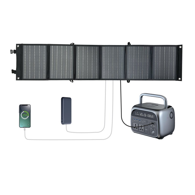 Wholesale Folding portable Solar Charger 60W Waterproof Portable Solar Panel Cell Phone Charger