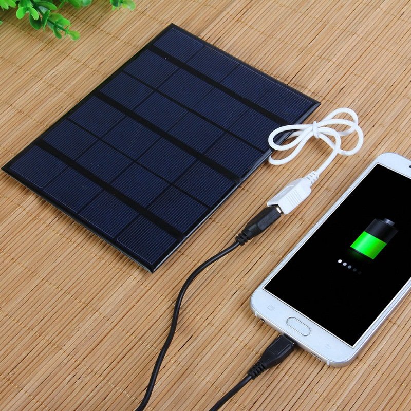 Small Mini Monocrystalline Silicon Solar Cells 3.5W Epoxy with USB Solar Panels