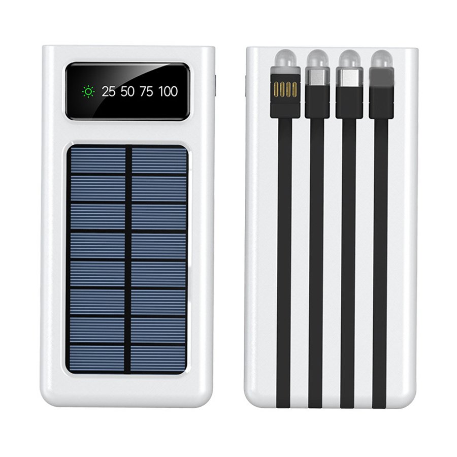 Factory Wholesale Price Powerbank 20000Mah 30000Mah Solar Power Bank Digital Display Power Bank