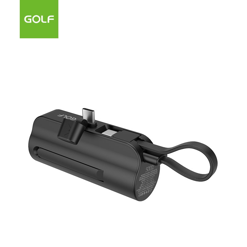Small Power Banks Factory Customized Wholesale 21700 Lithium Battery Charger Portable LED Mini Built In Cable Power Bank 5000mAh