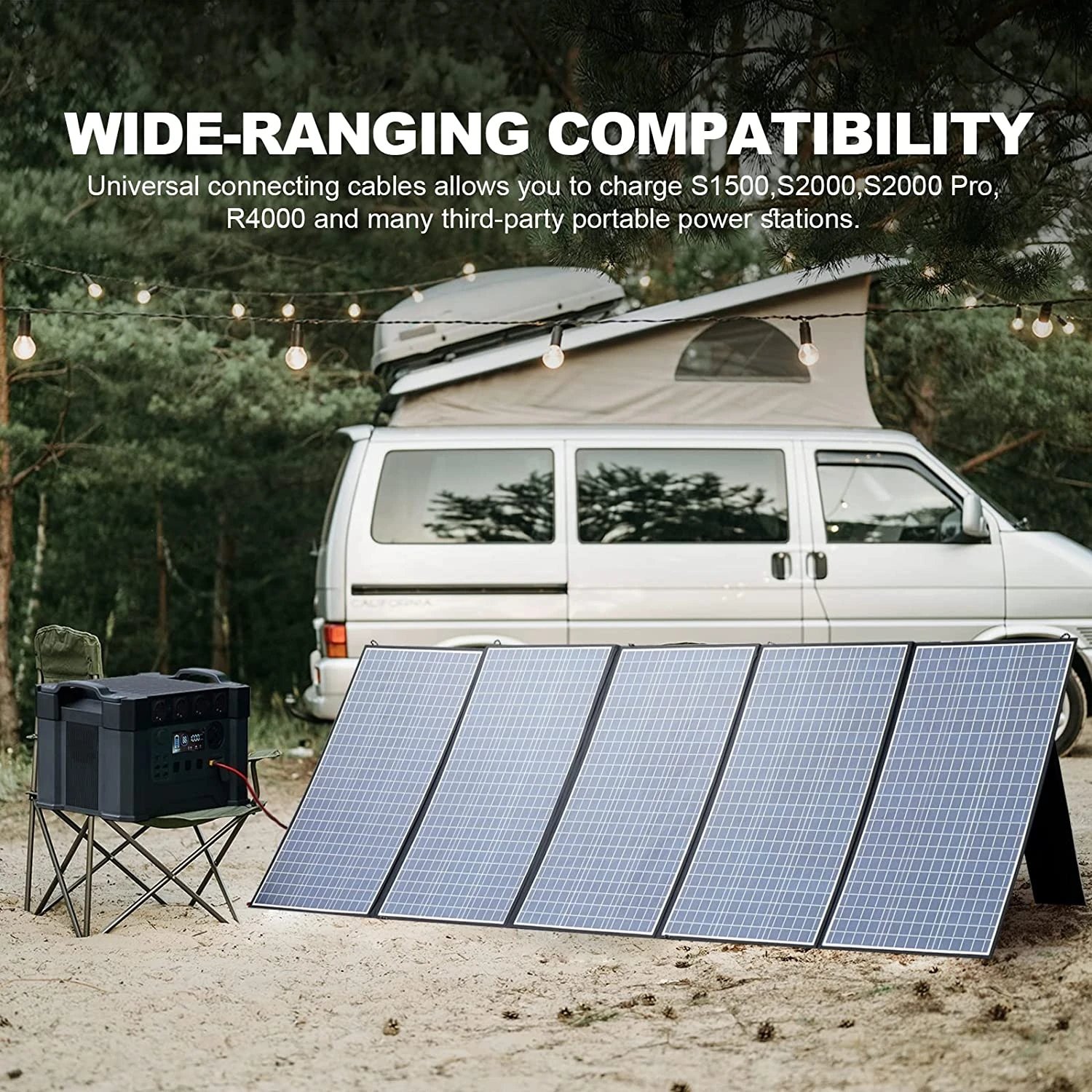 Foldable Solar Panel 400W / 200W / 100W / 60W Solar Charger for Power Station Solar Generator Camping Boat