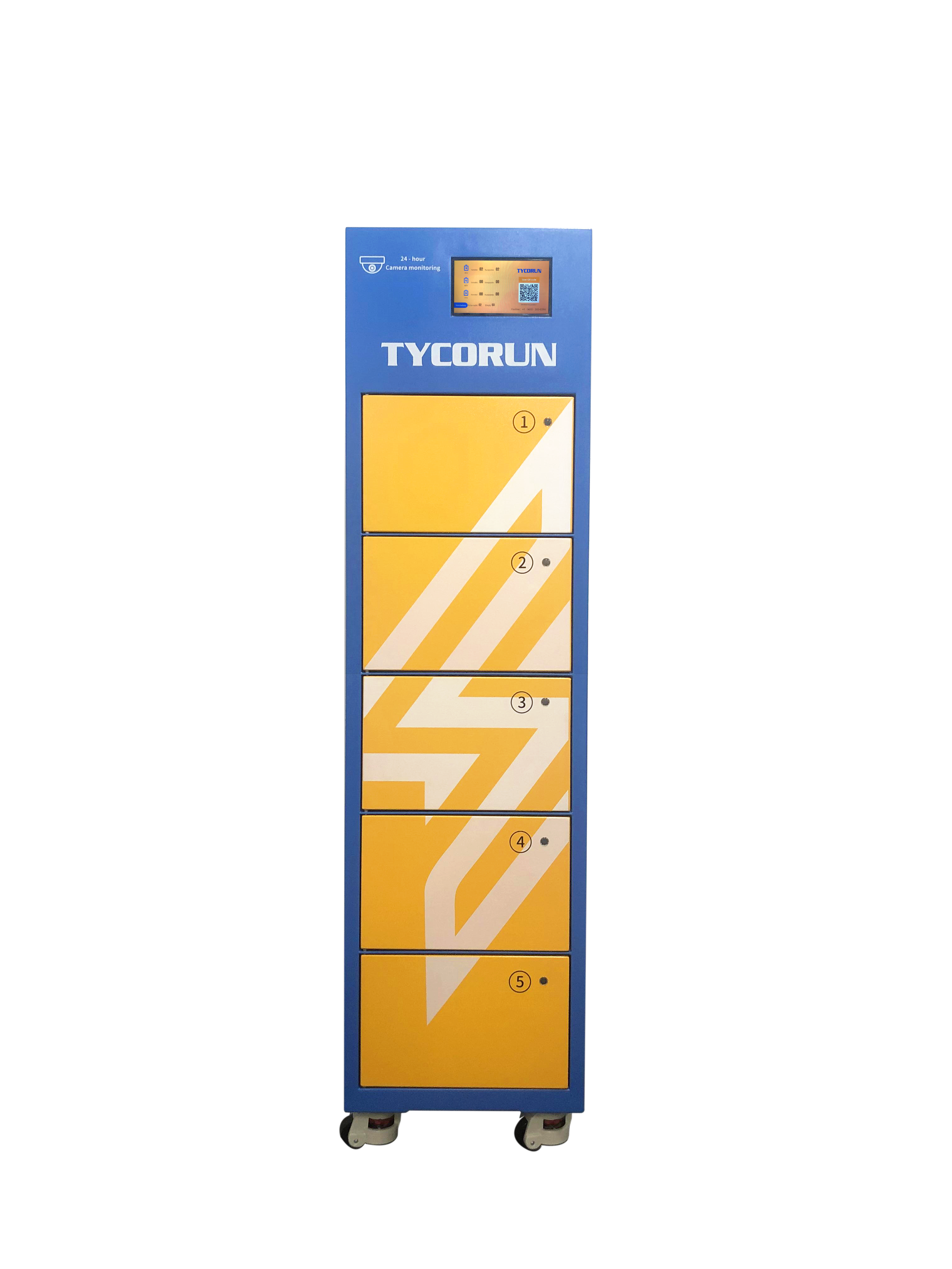 Tycorun public charging cabinet battery swap module ev scooter motorcycle ebike solar battery swapping charging station