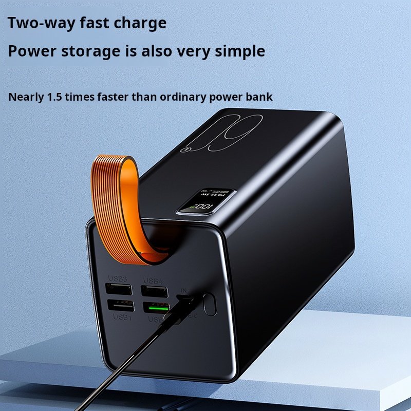 Power Bank 22.5W Super Fast charge 60000mAh super capacity charging bank Outdoor camping portable shared mobile power