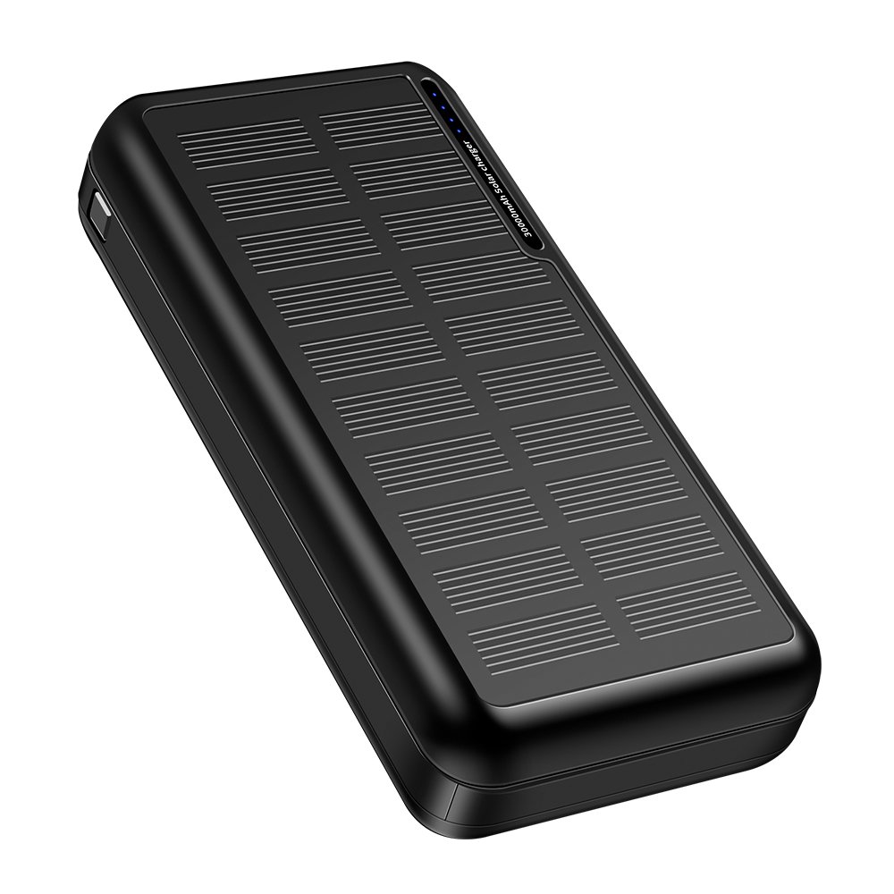 Original Factory New Product 2024 Electronics OEM Logo Portable 30000mAh Large Capacity Fast Charging Solar Power Bank 20000mAh