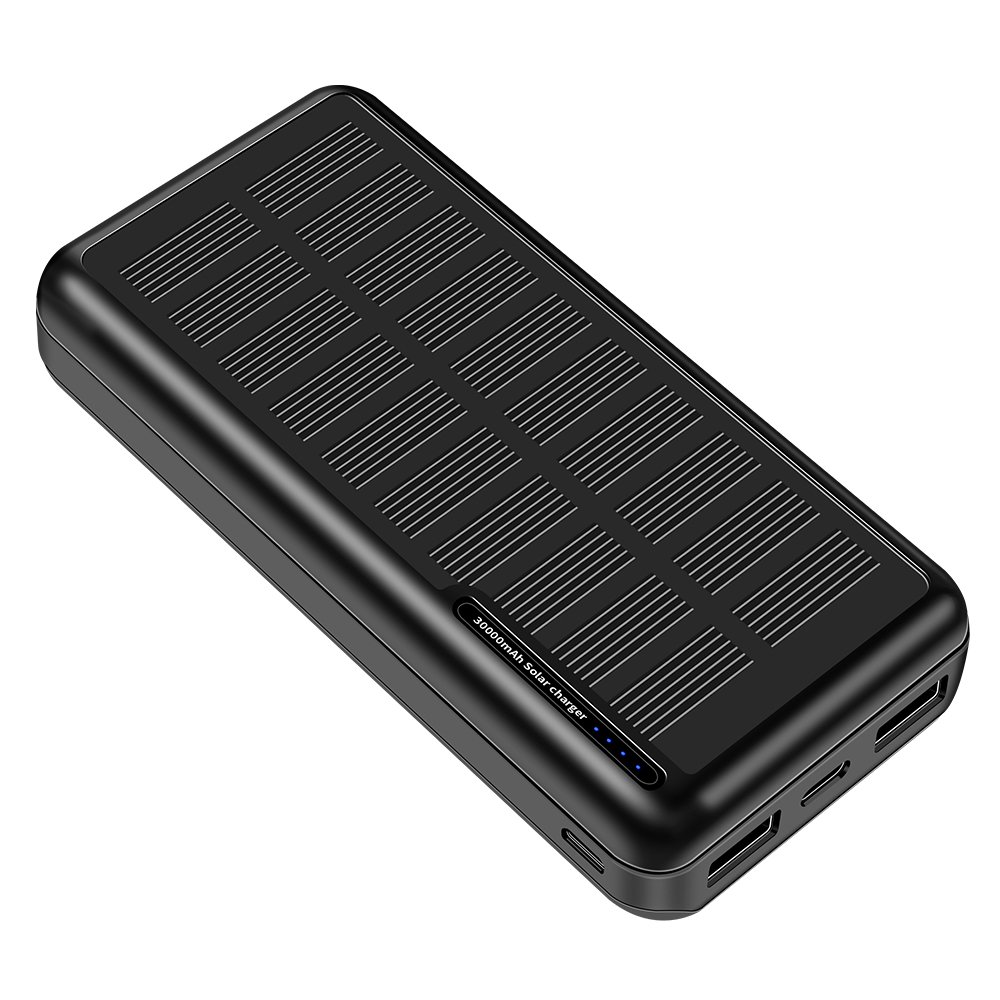 Original Factory New Product 2024 Electronics OEM Logo Portable 30000mAh Large Capacity Fast Charging Solar Power Bank 20000mAh