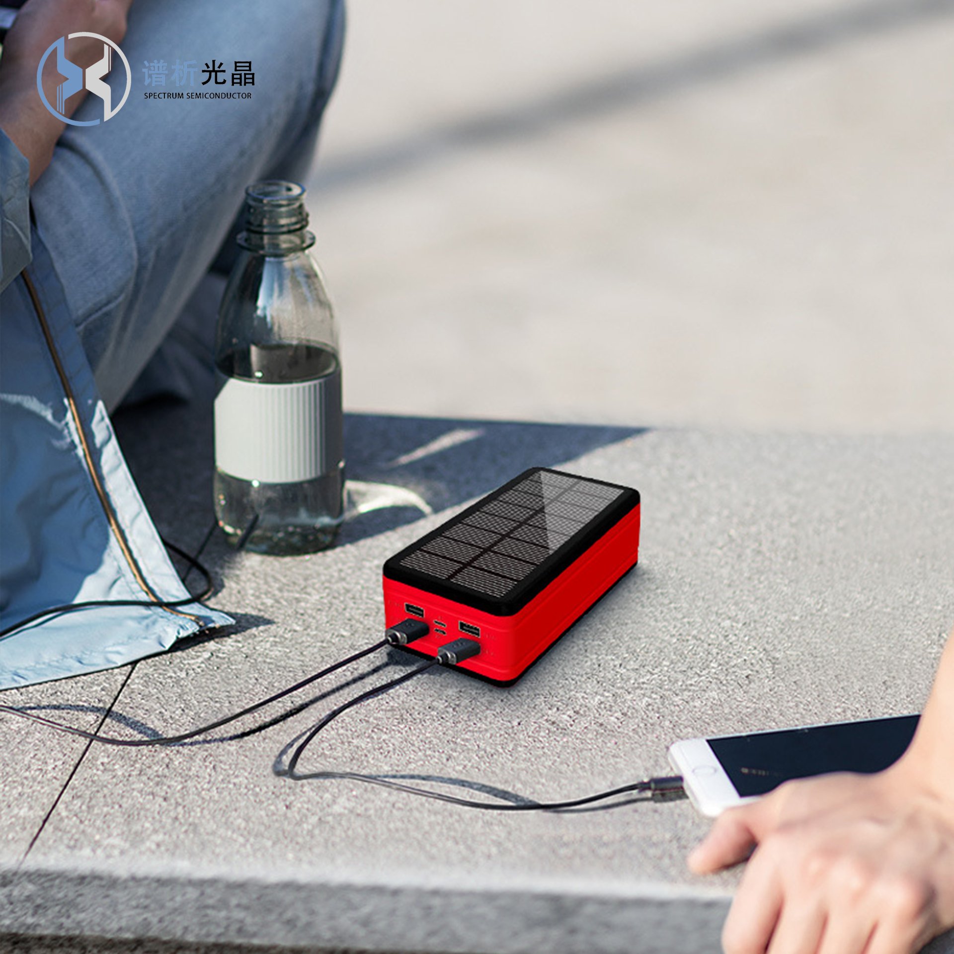2024 Travel Essentials Solar Power Bank Solar Fast Charger 50000 100000 MAh With Solar Panel For LED Camping Lights Outdoor