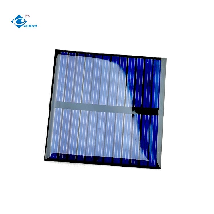 Mini Epoxy Sealed Solar Panel ZW-5555-6V Poly Lightweight Silicon Solar Panel 0.49W Mini Portable Solar Panels Charger 6V