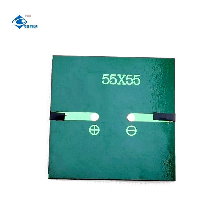 Mini Epoxy Sealed Solar Panel ZW-5555-6V Poly Lightweight Silicon Solar Panel 0.49W Mini Portable Solar Panels Charger 6V