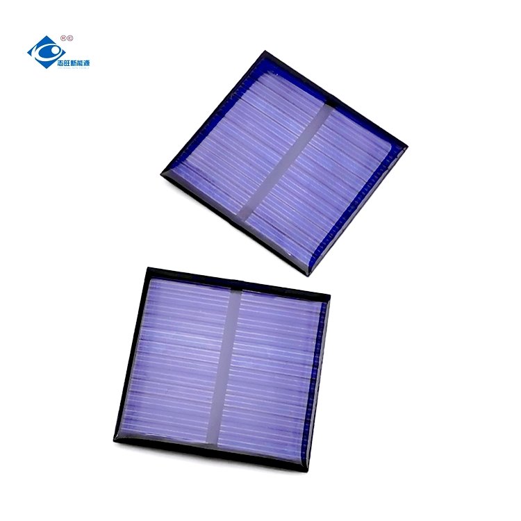 Mini Epoxy Sealed Solar Panel ZW-5555-6V Poly Lightweight Silicon Solar Panel 0.49W Mini Portable Solar Panels Charger 6V