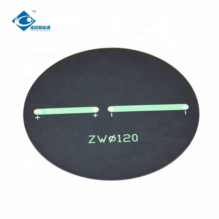 PET Solar Photovoltaic Panel ZW-Dia120-PET Mini Laminated Portable Solar Panel 6V Lightweight Solar Panels Charger 1W