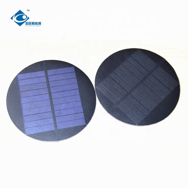 PET Solar Photovoltaic Panel ZW-Dia120-PET Mini Laminated Portable Solar Panel 6V Lightweight Solar Panels Charger 1W