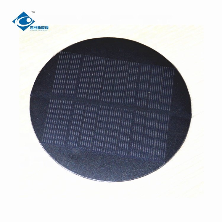 PET Solar Photovoltaic Panel ZW-Dia120-PET Mini Laminated Portable Solar Panel 6V Lightweight Solar Panels Charger 1W