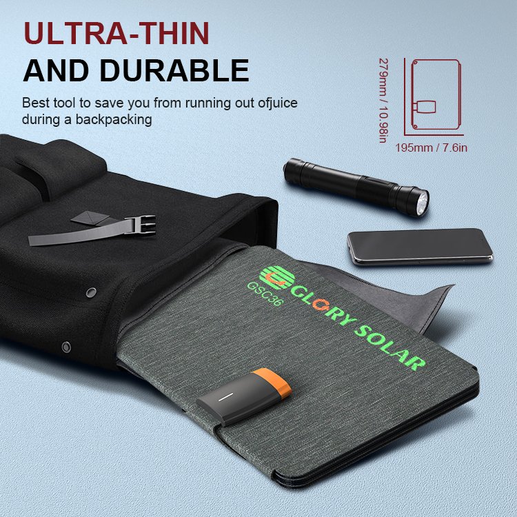 Homeuse portable 36w folding solar panels foldable solar panel kit foldable solar charger for phone laptop ipods power bank