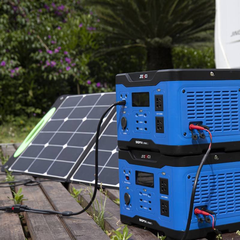 senci Portable Solar Panel 100W Solar panel Charger with Adjustable Kickstand Type C DC QC 3.0 USB Ports