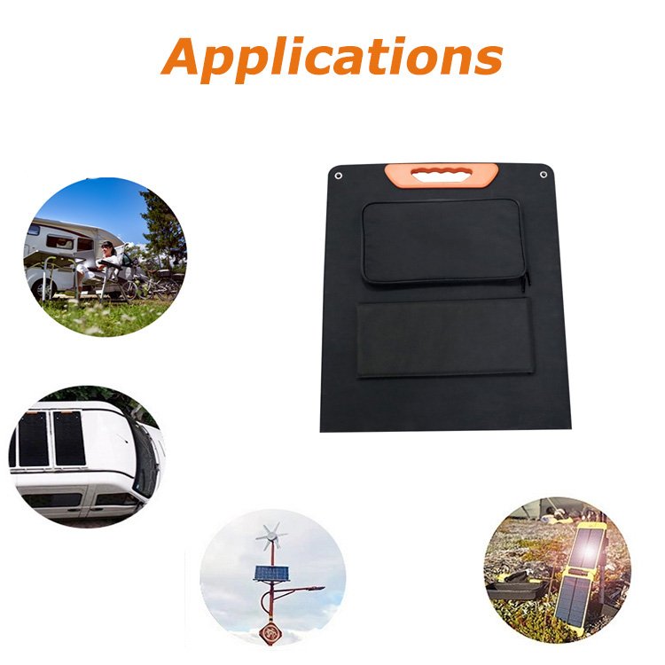 Soyan New Outdoor Sunpower 200W Flexible Foldable Solar Cell Panel Charger For Portable Power Station