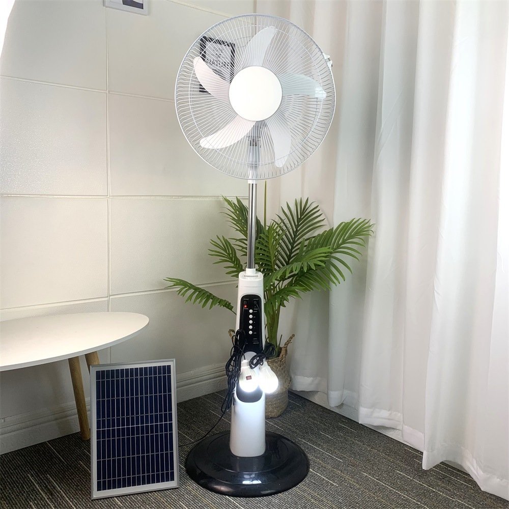 Wholesale price Gear Adjustable Solar Panel Charger Rechargeable Floor Stand Solar Fan 10W AC DC Solar Energy Powered Fan
