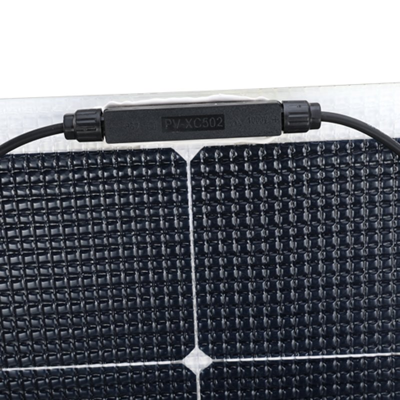50W Waterproof Sunpower Monocrystalline Semi Flexible Bendable Solar Panel Kit Charger Off-grid For RV Boat Marine