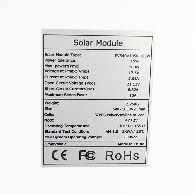 50W Waterproof Sunpower Monocrystalline Semi Flexible Bendable Solar Panel Kit Charger Off-grid For RV Boat Marine
