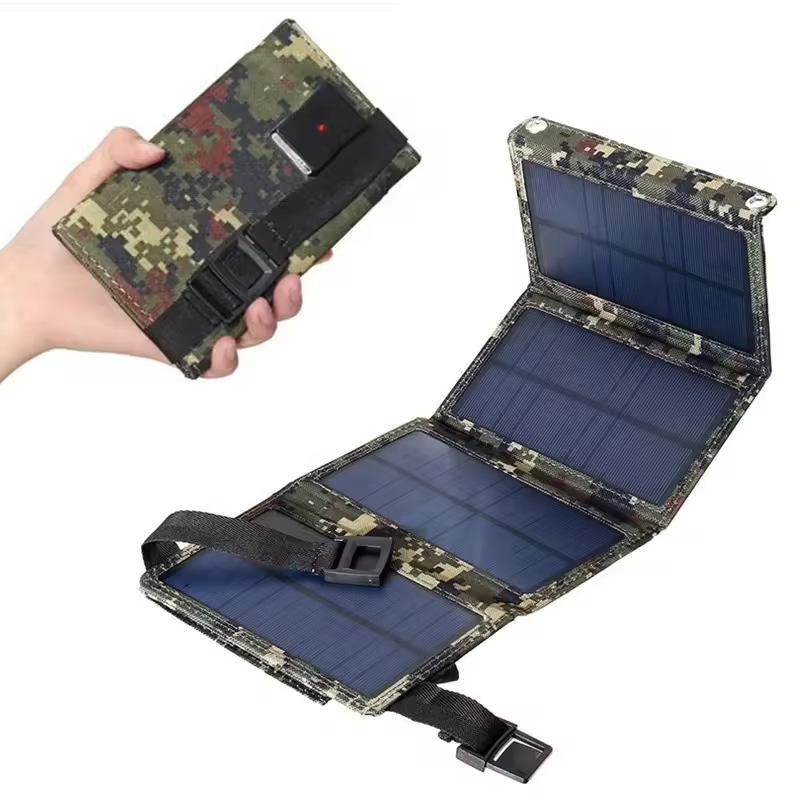 2025 Panouri Photovoltaic Portable Foldable Solar Panel 10W Blanket Plaque Solaire Panel Solar Plegable with Voltage Regulator